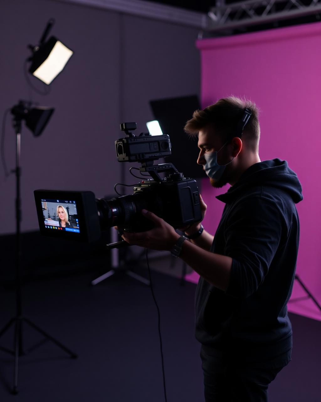Next Up Marketing production team filming premium content